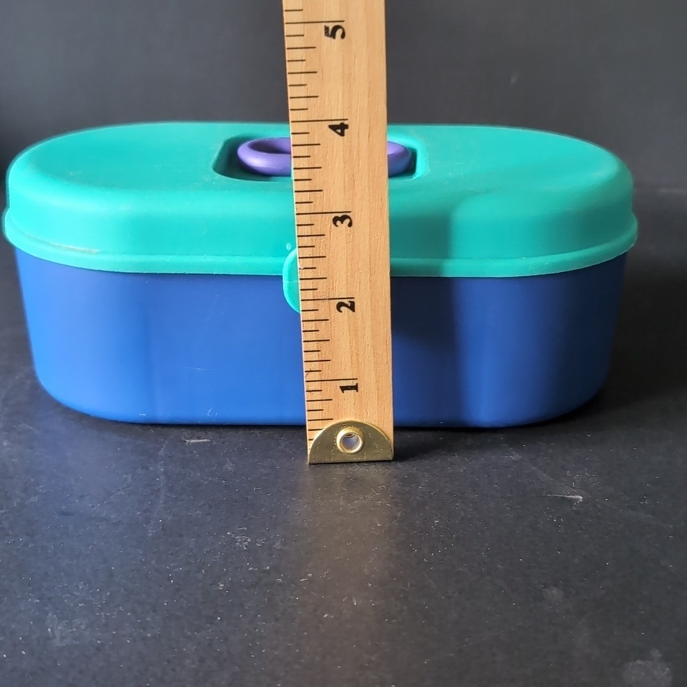 VGT 1980s Caboodles Lot Of 3 Blue/Green Travel Makeup Cases. - Picture 10 of 13